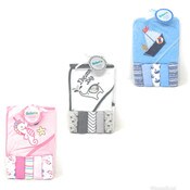 Wholesale - BABY HOODED TOWEL WITH 5PCS WASHCLOTHS, 3 ASST STYLES, UPC: 810002205156